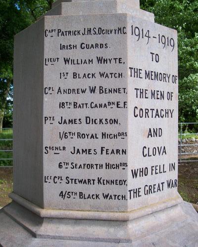 Cortachy war memorial 2