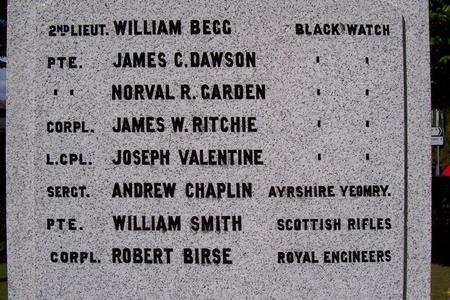 War memorial face three