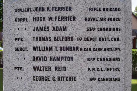 War memorial face four