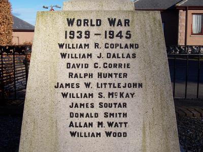 Second World War memorial