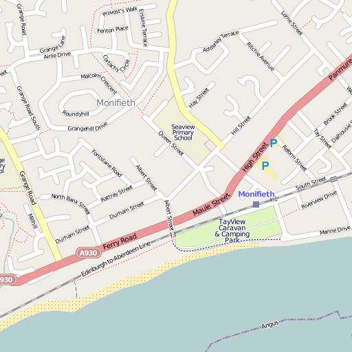 map of Monifieth