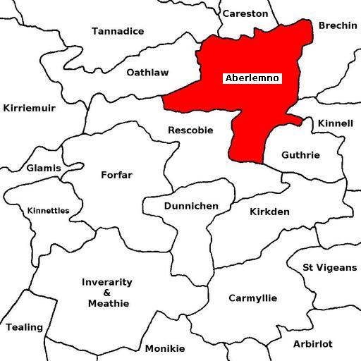 map of Aberlemno