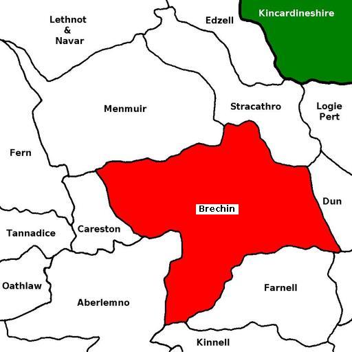 map of Brechin