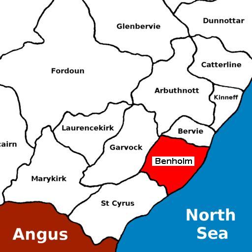 map of Benholm