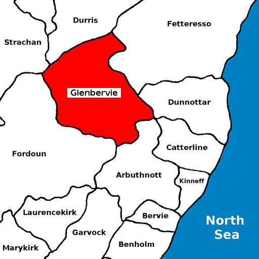 map of Glenbervie