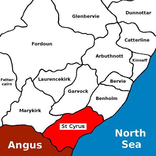 map of St Cyrus