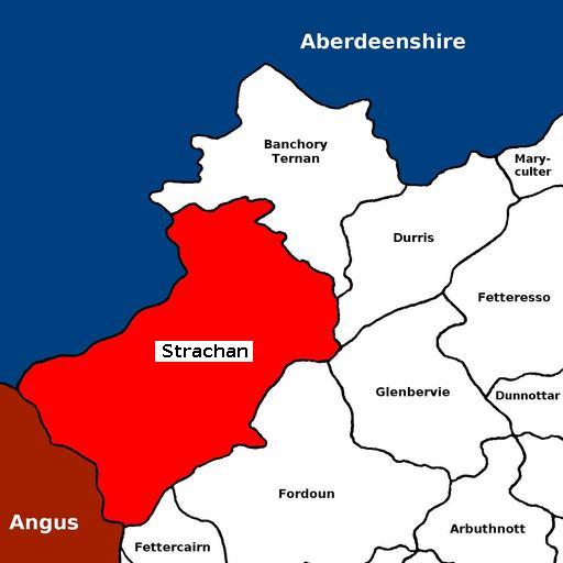map of Strachan