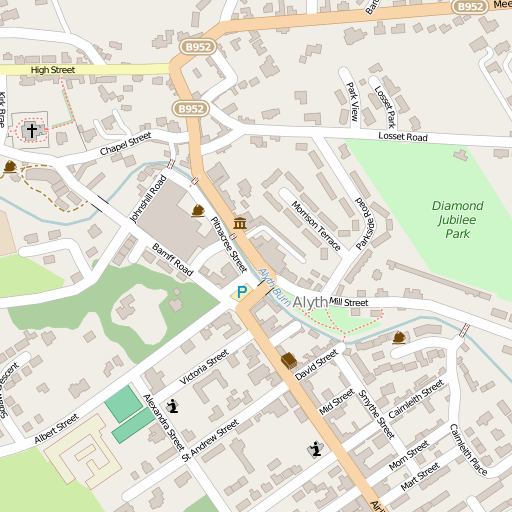map of Alyth