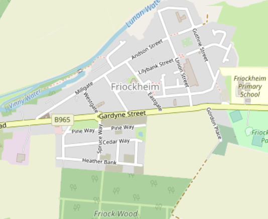 map of Friockheim