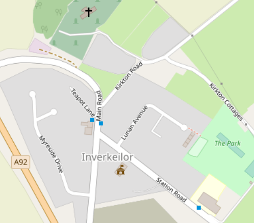 map of Inverkeilor